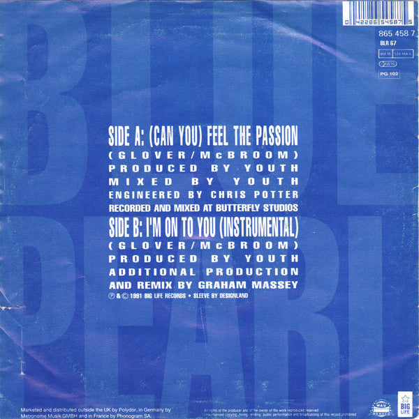 Blue Pearl : (Can You) Feel The Passion (7", Single)