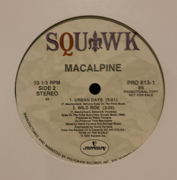 MacAlpine : MacAlpine (12", Single, Promo)