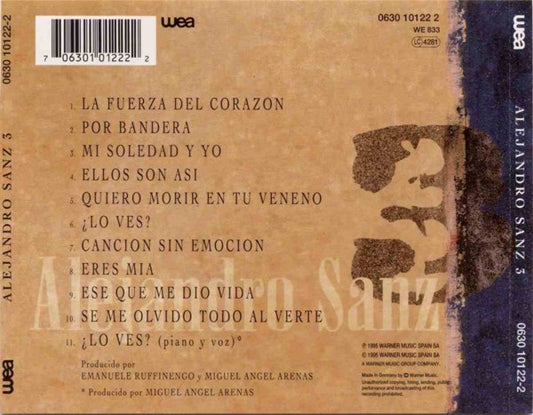 Alejandro Sanz : 3 (CD, Album)