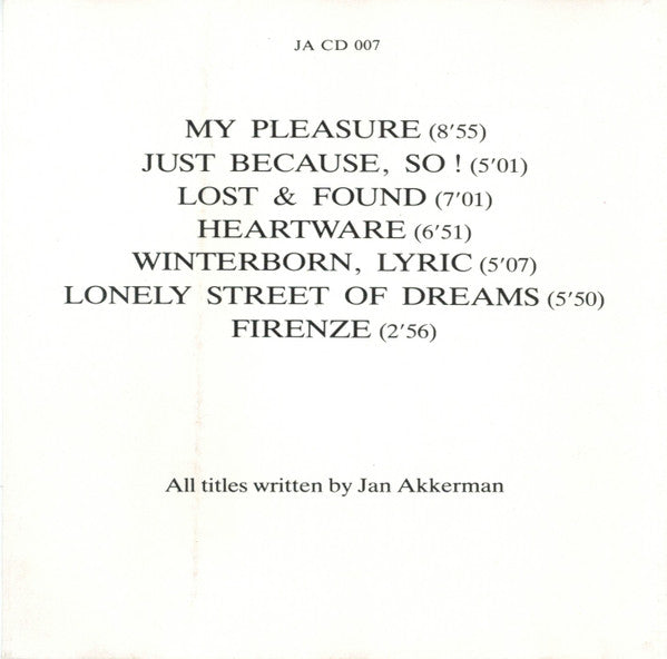 Jan Akkerman : Heartware (CD, Album)