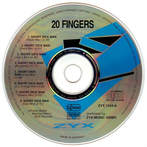 20 Fingers : Short Dick Man (CD, Maxi, Sil)
