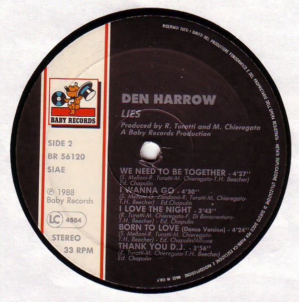 Den Harrow : Lies (LP, Album)