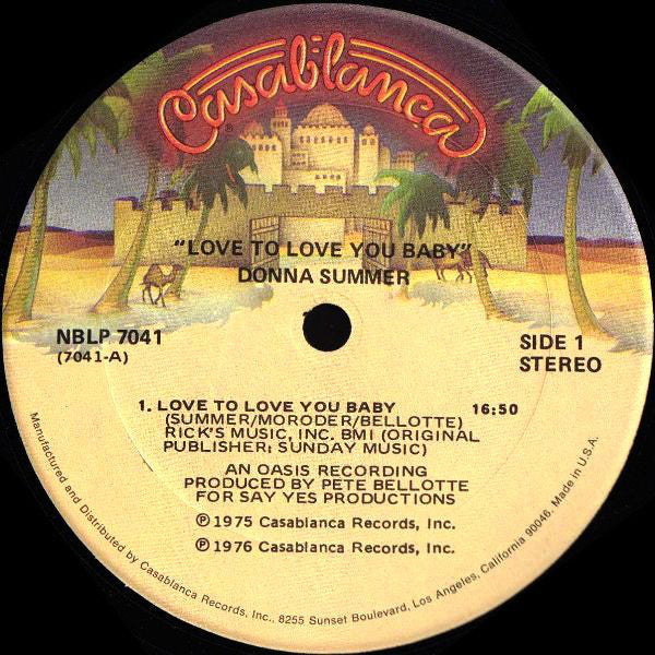 Donna Summer : Love To Love You Baby (LP, Album, Comp)