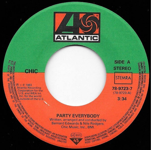 Chic : Party Everybody (7", Single)