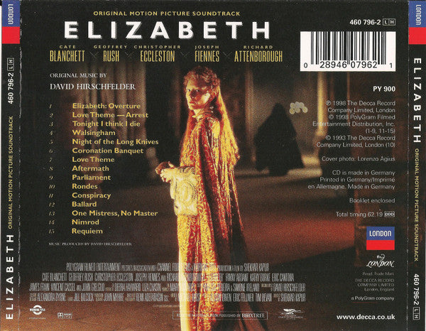 David Hirschfelder : Elizabeth (Original Motion Picture Soundtrack) (CD, Album)