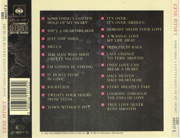 Gene Pitney : Something's Gotten Hold Of My Heart (His Original Hits) (CD, Comp)