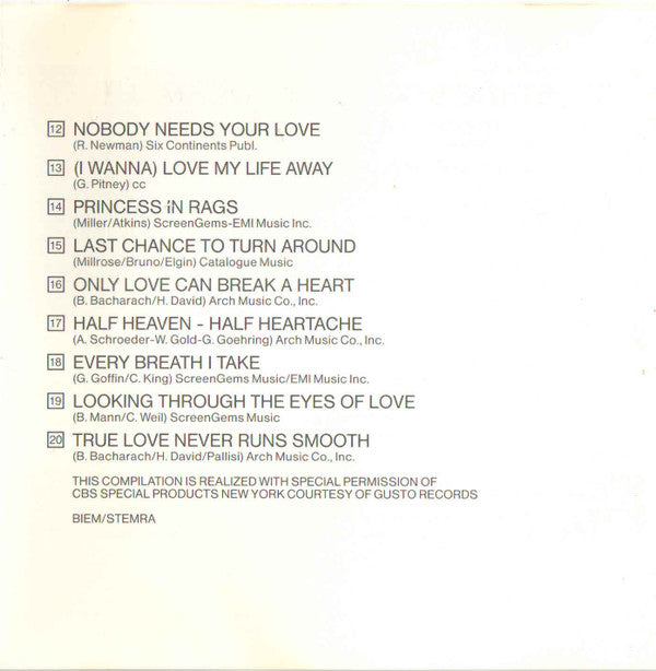 Gene Pitney : Something's Gotten Hold Of My Heart (His Original Hits) (CD, Comp)