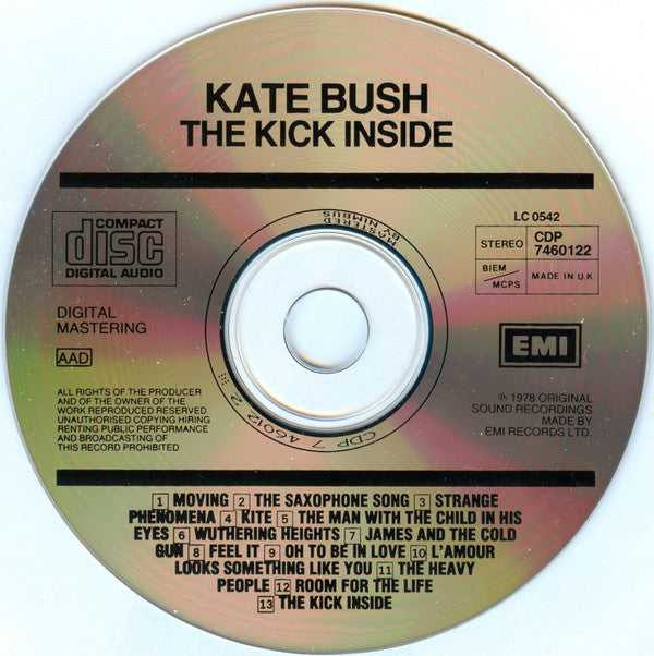 Kate Bush : The Kick Inside (CD, Album, RE)