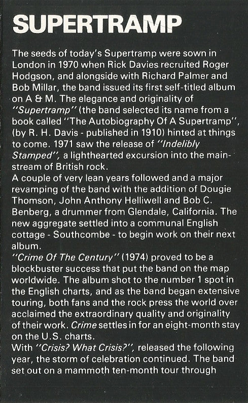 Supertramp : Breakfast In America (Cass, Album)