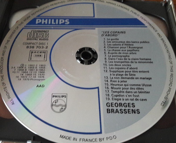Georges Brassens : Les Copains D'Abord (2xCD, Comp)