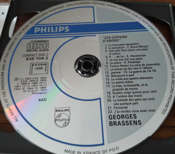 Georges Brassens : Les Copains D'Abord (2xCD, Comp)