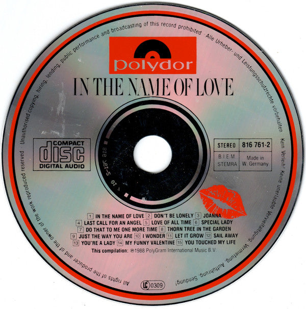Various : In The Name Of Love (CD, Comp, RM)