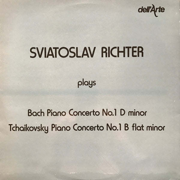 Sviatoslav Richter, Johann Sebastian Bach, Pyotr Ilyich Tchaikovsky : Piano Concerto No.1 D Minor / Piano Concerto No.1 B Flat Minor (LP, Comp, Mono)
