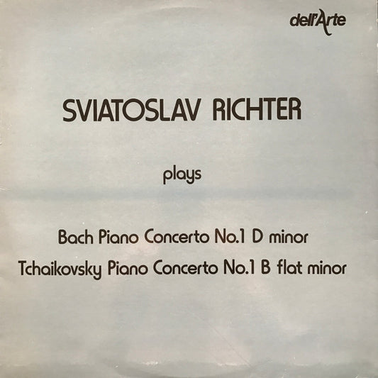 Sviatoslav Richter, Johann Sebastian Bach, Pyotr Ilyich Tchaikovsky : Piano Concerto No.1 D Minor / Piano Concerto No.1 B Flat Minor (LP, Comp, Mono)