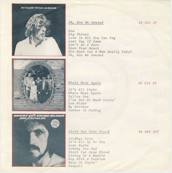 Jim Capaldi : If You Think You Know How To Love Me (7", Single)
