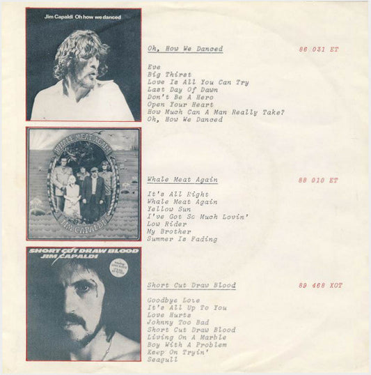 Jim Capaldi : If You Think You Know How To Love Me (7", Single)