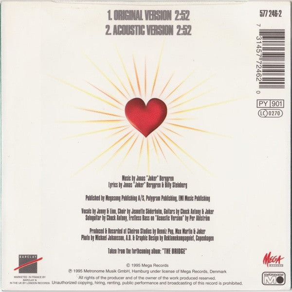 Ace Of Base : Lucky Love (CD, Single, Car)