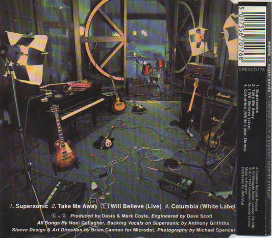 Oasis (2) : Supersonic (CD, Single)