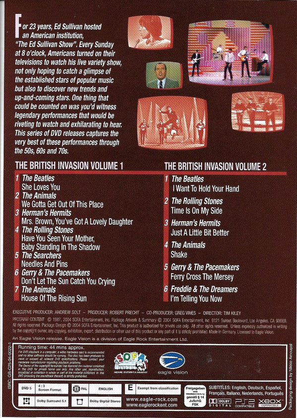 Various : The British Invasion (DVD-V, Multichannel, PAL)