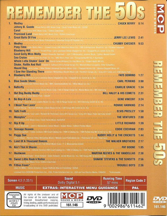 Various : Remember The 50s (DVD)