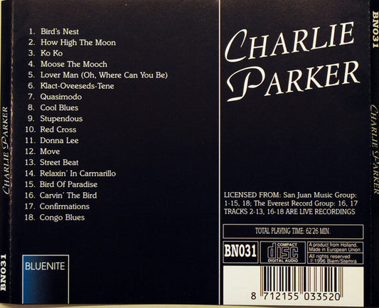 Charlie Parker : Charlie Parker (CD, Comp)
