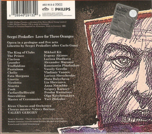 Sergei Prokofiev - Kirov Orchestra, Mariinsky Theatre, Valery Gergiev : Love For Three Oranges (Box + 2xCD, Liv)