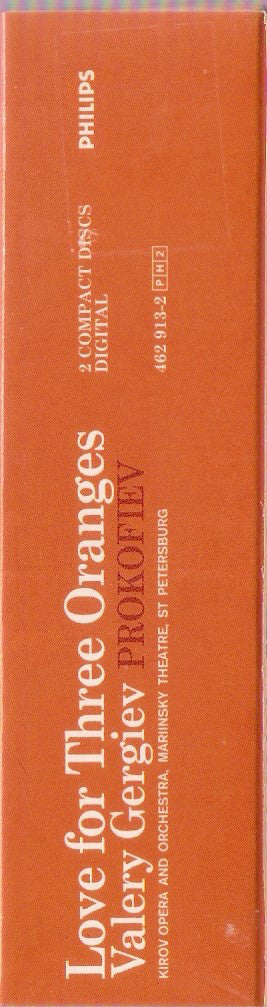 Sergei Prokofiev - Kirov Orchestra, Mariinsky Theatre, Valery Gergiev : Love For Three Oranges (Box + 2xCD, Liv)