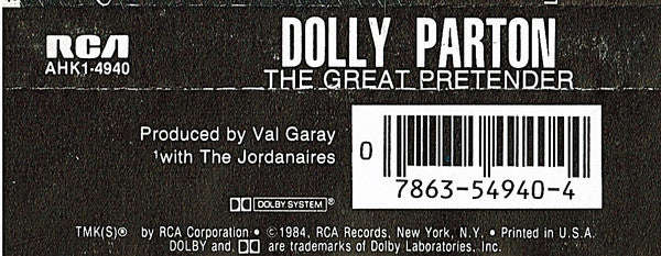 Dolly Parton : The Great Pretender (Cass)