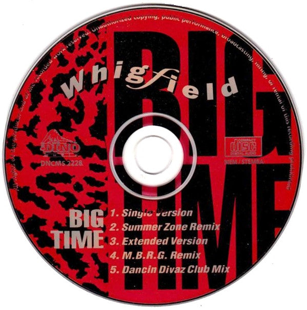 Whigfield : Big Time (CD, Maxi)