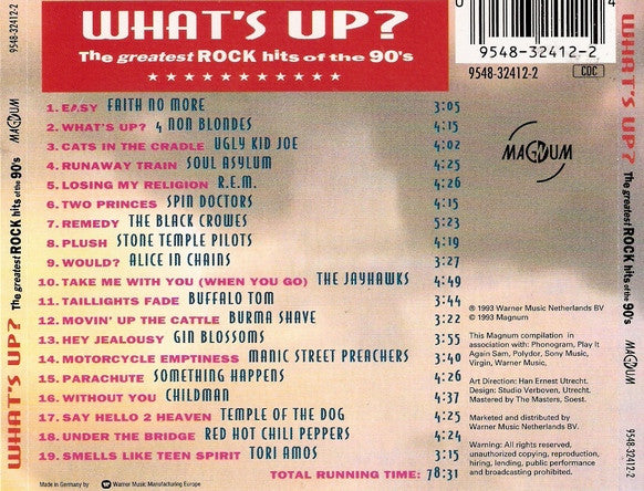 Various : What's Up? (The Greatest Rock Hits Of The 90's) (CD, Comp)