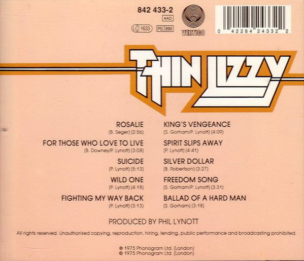 Thin Lizzy : Fighting (CD, Album, RE)