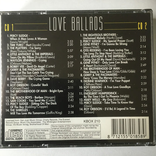 Various : Love Ballads (2xCD, Comp)