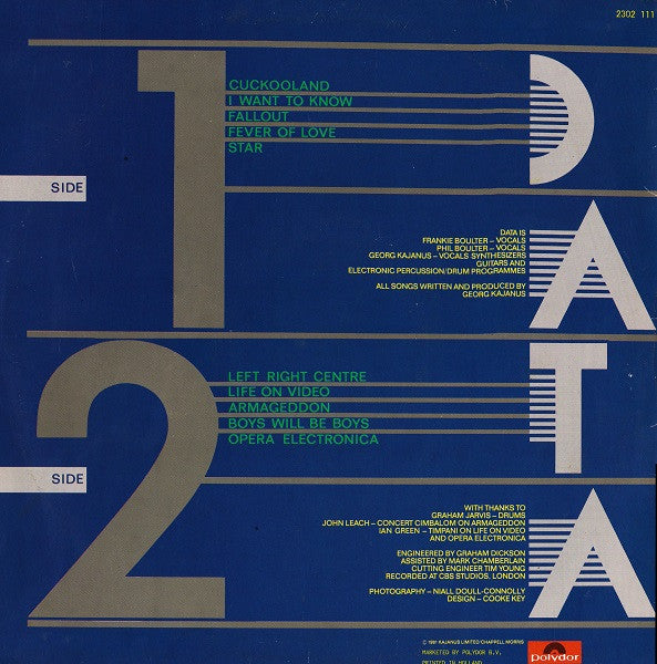 Data (2) : Opera Electronica (LP, Album)