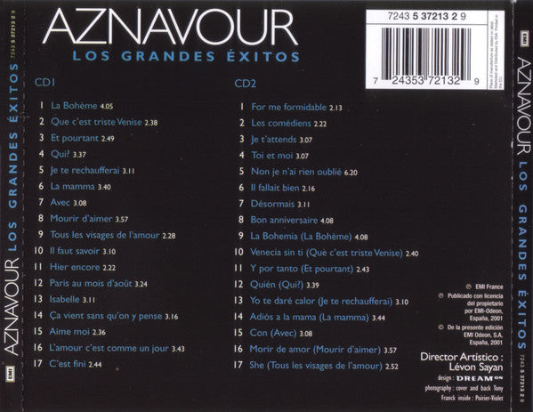 Charles Aznavour : Los Grandes Exitos (2xCD, Comp)