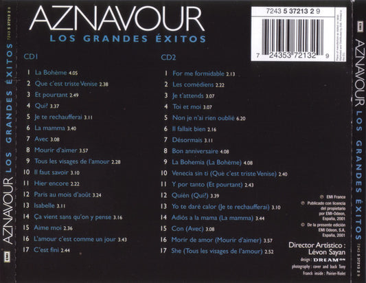 Charles Aznavour : Los Grandes Exitos (2xCD, Comp)