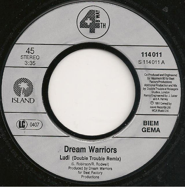Dream Warriors : Ludi (7", Single)