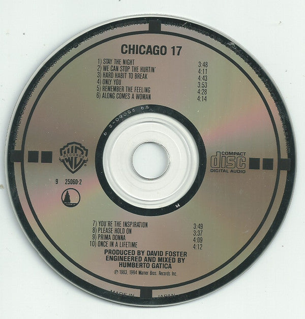 Chicago (2) : Chicago 17 (CD, Album, Tar)