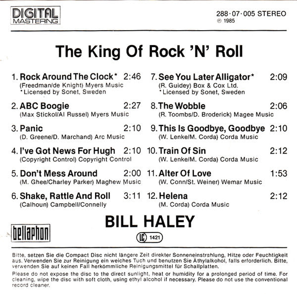 Bill Haley : The King Of Rock 'N' Roll (CD, Comp)
