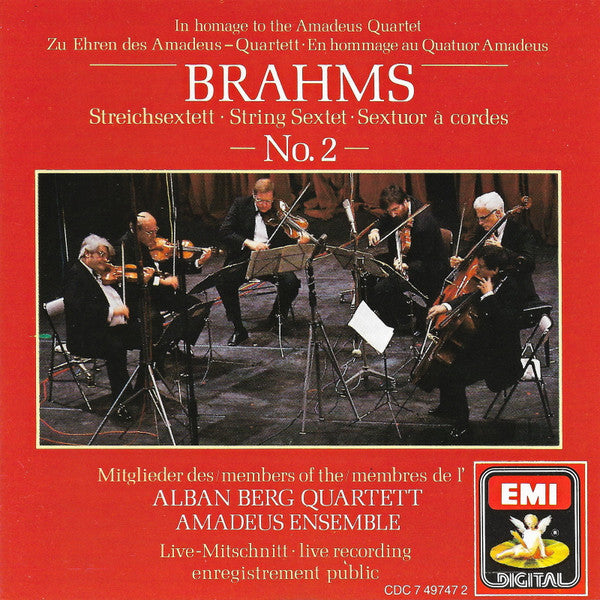 Brahms*, Mitglieder Des Alban Berg Quartett*, Mitglieder Des Amadeus Ensemble* : Streichsextett = String Sextet = Sextuor À Cordes No. 2 (CD)