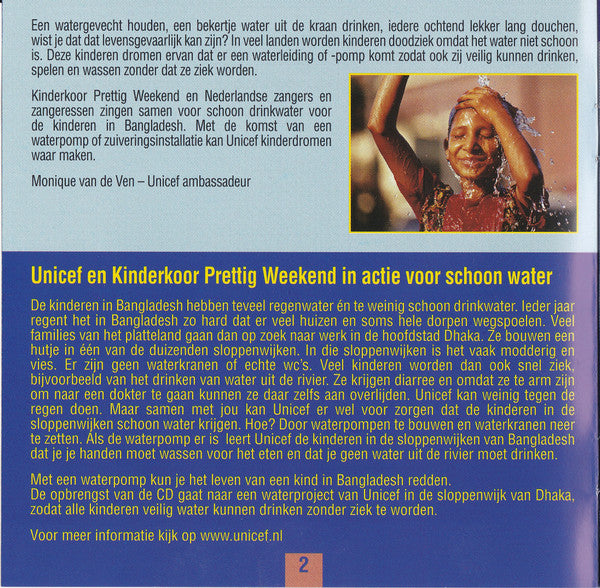 Kinderkoor Prettig Weekend & Various : Zonder Water Kun Je Niet (CD)