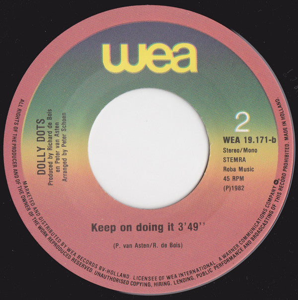 Dolly Dots : Do You Wanna Wanna (7", Single, Col)