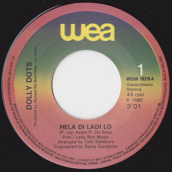 Dolly Dots : Hela-Di-Ladi-Lo (7", Single)