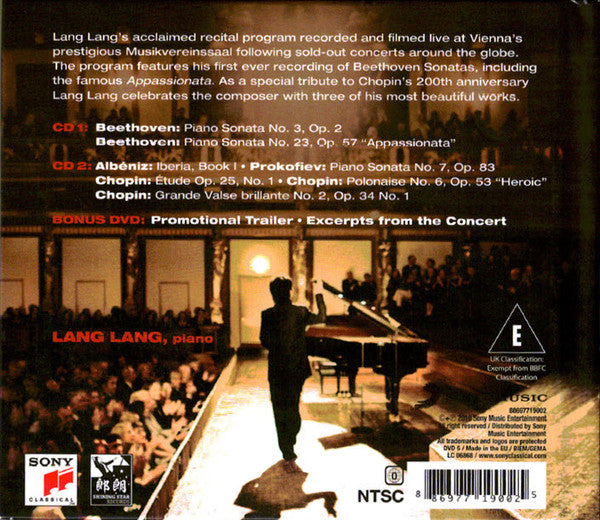 Lang Lang : Live In Vienna (2xCD, Dlx + DVD, Ltd, NTSC)