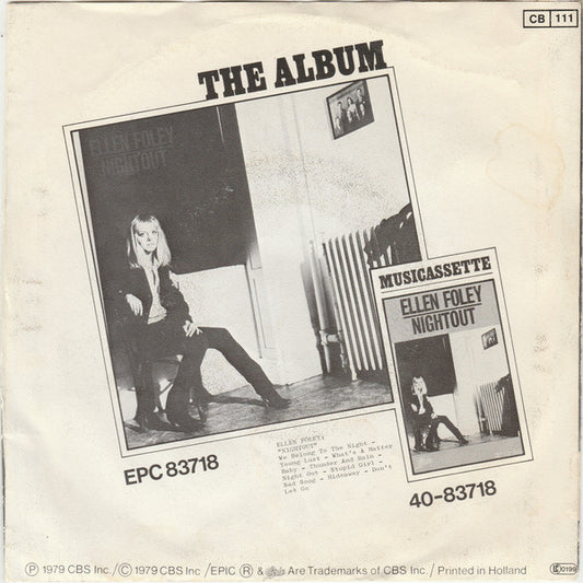 Ellen Foley : We Belong To The Night (7", Bla)