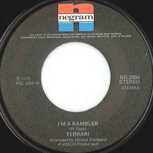 Ferrari (3) : Sweet Love  (7", Single, Red)