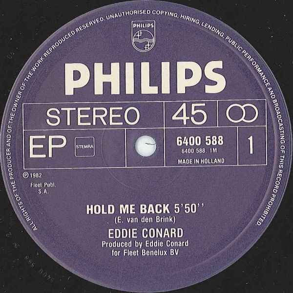Eddie Conard : Hold Me Back (12", EP)
