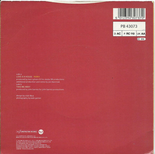Gina Foster : Love Is A House (Remix) (7")