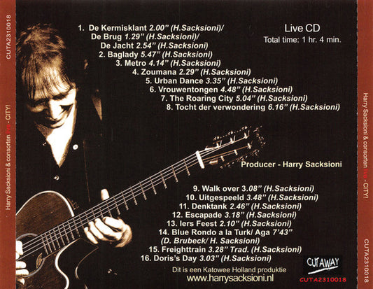 Harry Sacksioni : City! - Live In Concert (CD, Album)