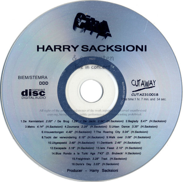 Harry Sacksioni : City! - Live In Concert (CD, Album)