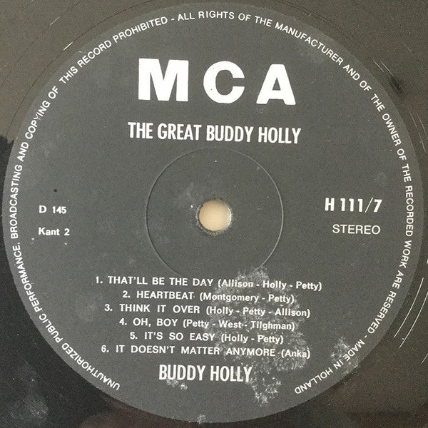 Buddy Holly : The Great Buddy Holly (LP, Comp, box)